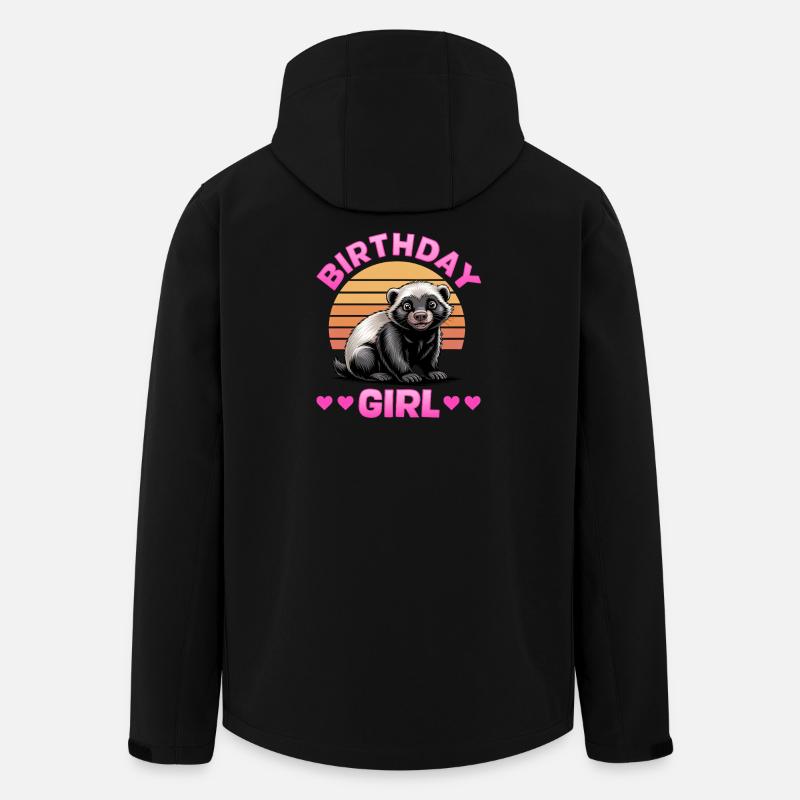 Funny Honey Badger - Recycelte Männer Softshell-Jacke von Stanley/Stella - Schwarz