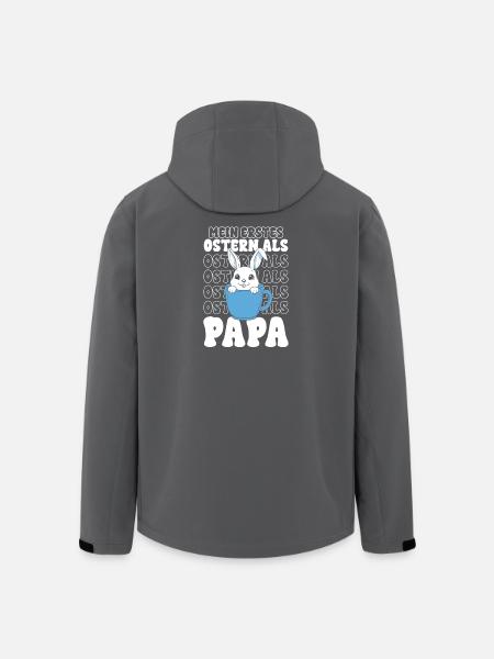 Easter Bunny in Mug Dad - Men’s Recycled Softshell Jacket by Stanley/Stella - black