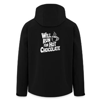 Will Will Hot Chocolate holen - Recycelte Männer Softshell-Jacke von Stanley/Stella - Schwarz - Hinten - AI Model Male 185 light (185cm)