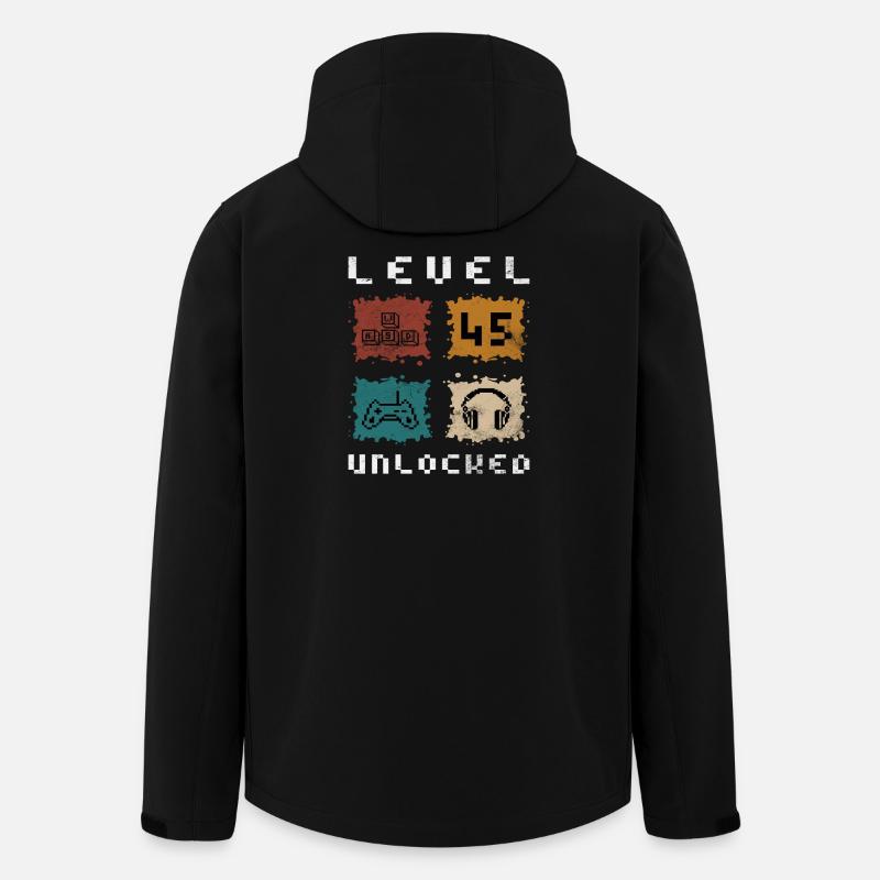 Niveau 45 débloqué - Veste softshell homme en polyester recyclé Stanley/Stella - noir