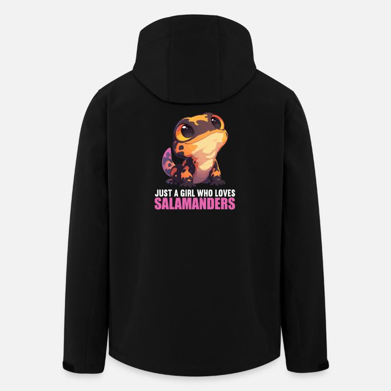 Feuersalamander Salamander - Recycelte Männer Softshell-Jacke von Stanley/Stella - Schwarz