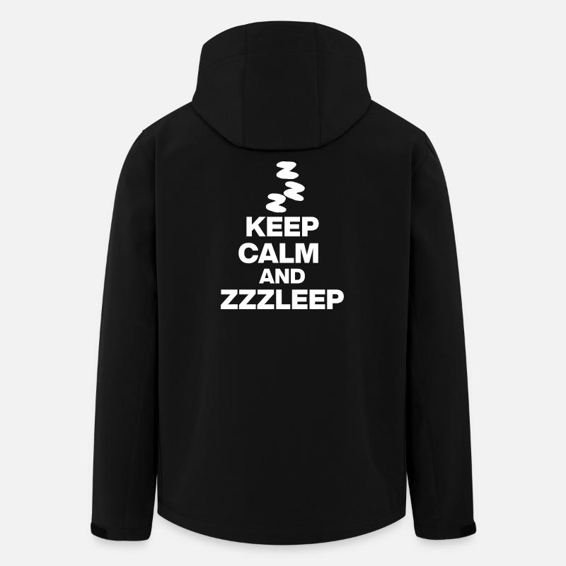 RESTE CALME ET ZZZLEEP 1aZzzleep - Veste softshell homme en polyester recyclé Stanley/Stella - noir