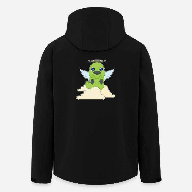 Ailes d’ange chenille - Veste softshell homme en polyester recyclé Stanley/Stella - noir