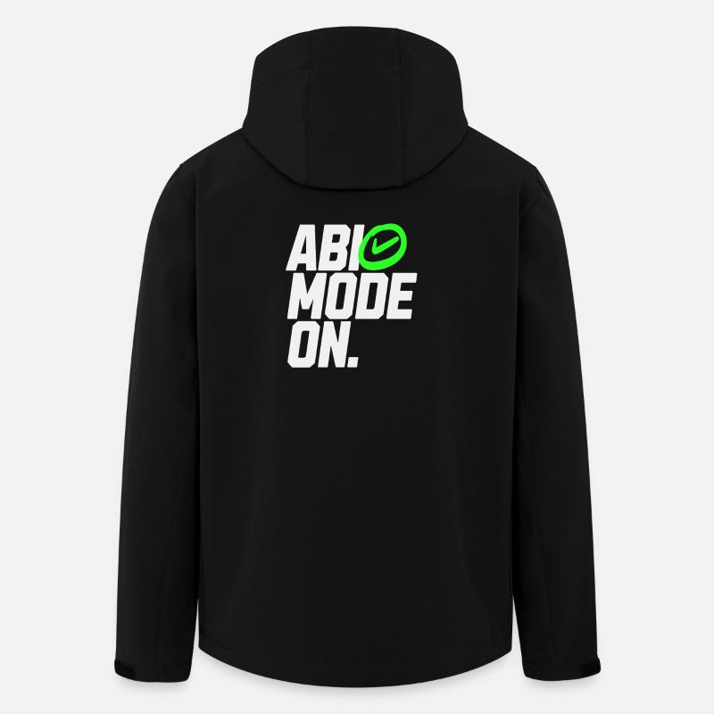 ABI MODE ON - Recycelte Männer Softshell-Jacke von Stanley/Stella - Schwarz