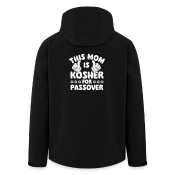 Cette maman est casher pour l’humour juif de la Pâque - Veste softshell homme en polyester recyclé Stanley/Stella - noir - Dos - AI Model Male 185 light (185cm)