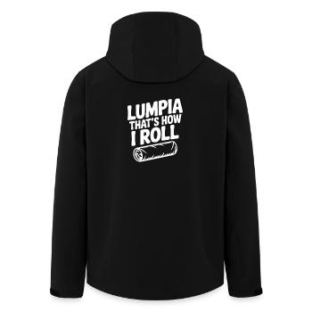 Lumpia C’est comme ça que je roule - Veste softshell homme en polyester recyclé Stanley/Stella - noir - Dos - AI Model Male 185 light (185cm)