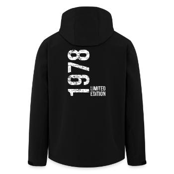 48. Geburtstag Mann Frau 48 Jahre 1978 Geburtstags - Recycelte Männer Softshell-Jacke von Stanley/Stella - Schwarz - Hinten - AI Model Male 185 light (185cm)