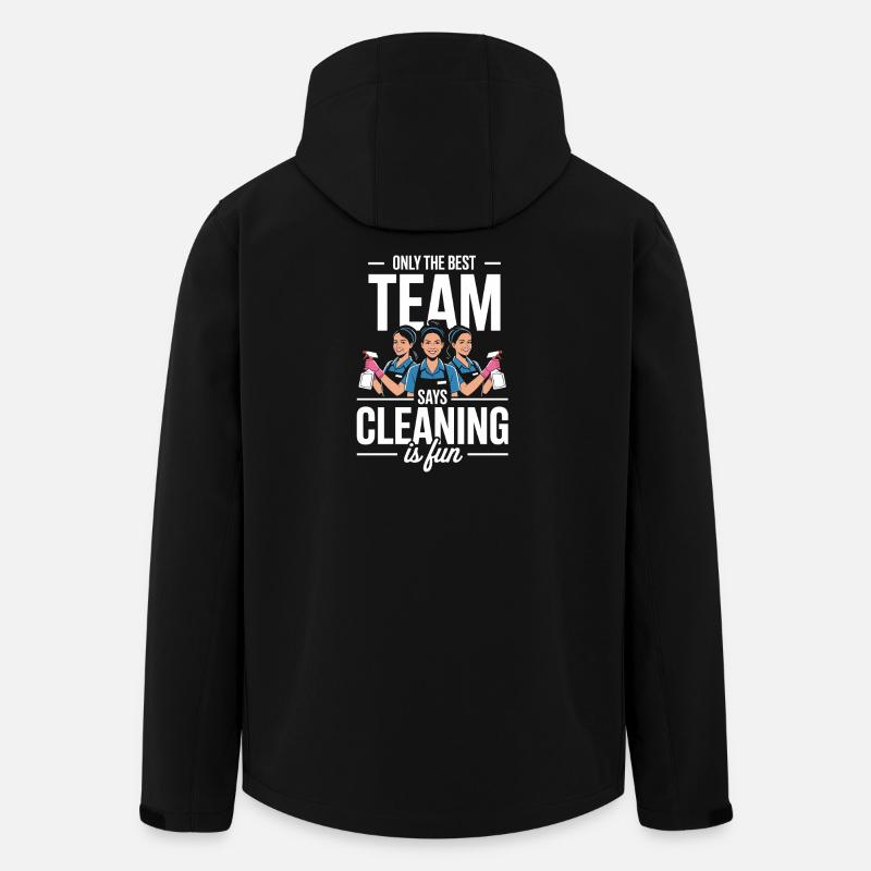 Cleaner Cleaning Team Service Cleaning - Men’s Recycled Softshell Jacket by Stanley/Stella - black