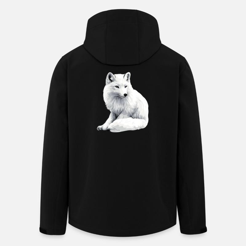 Snow fox - Men’s Recycled Softshell Jacket by Stanley/Stella - black