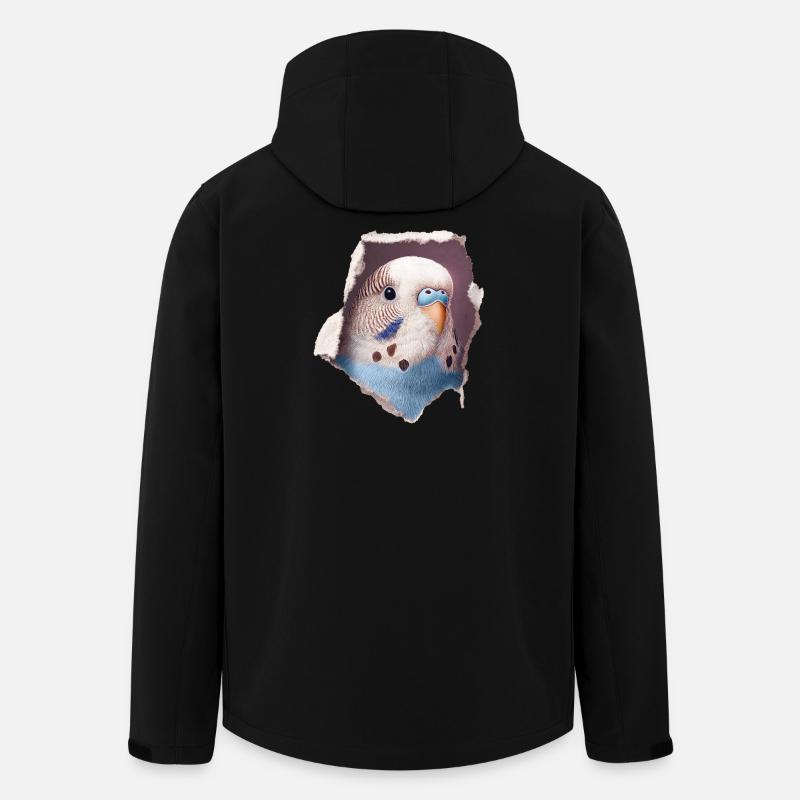 Budgerigar - Men’s Recycled Softshell Jacket by Stanley/Stella - black