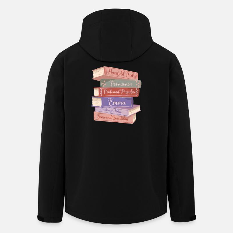 Jane Austen's Novels V - Men’s Recycled Softshell Jacket by Stanley/Stella - black