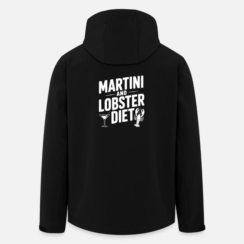 Martini and Lobster Diet - Men’s Recycled Softshell Jacket by Stanley/Stella - black