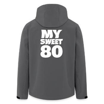 Suess 80 - Recycelte Männer Softshell-Jacke von Stanley/Stella - Anthrazit - Hinten - AI Model Male 185 light (185cm)