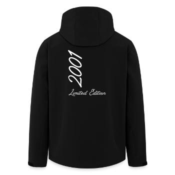 Année 2001 édition limitée - Veste softshell homme en polyester recyclé Stanley/Stella - noir - Dos - AI Model Male 185 light (185cm)