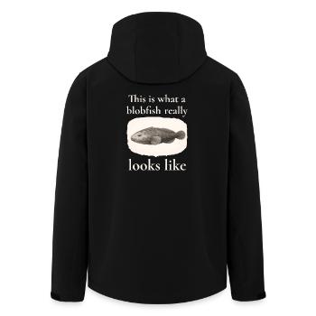 Ressemble vraiment à – Un design des Lumières - Veste softshell homme en polyester recyclé Stanley/Stella - noir - Dos - AI Model Male 185 light (185cm)