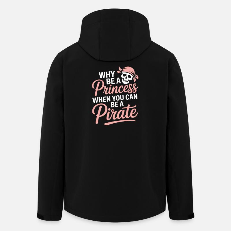 Piratenprinzessin-Einstellung - Recycelte Männer Softshell-Jacke von Stanley/Stella - Schwarz