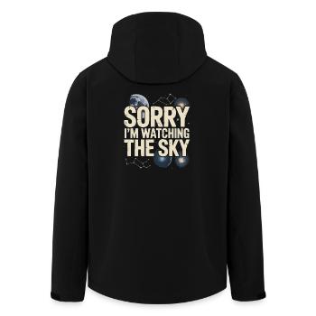 Astronom Galaxy Outerspace Universe Astronomie - Recycelte Männer Softshell-Jacke von Stanley/Stella - Schwarz - Hinten - AI Model Male 185 light (185cm)