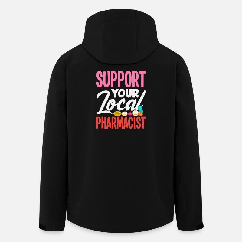 Support your local pharmacist - Men’s Recycled Softshell Jacket by Stanley/Stella - black