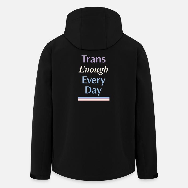 Queer Trans Bekräftigt Trostidentitätsliebe - Recycelte Männer Softshell-Jacke von Stanley/Stella - Schwarz