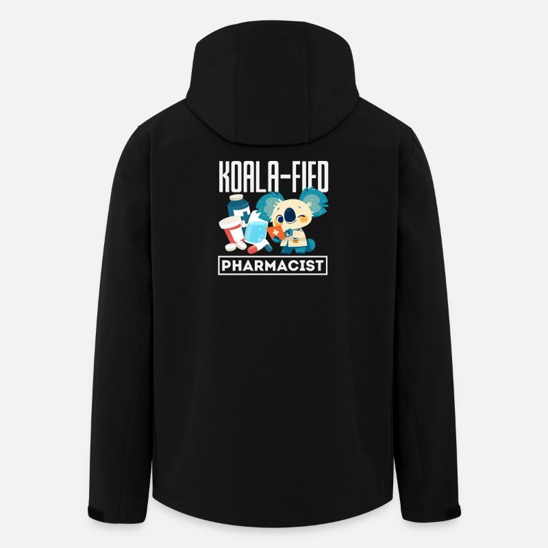 Koala Pharmacien Technicien en pharmacie - Veste softshell homme en polyester recyclé Stanley/Stella - noir