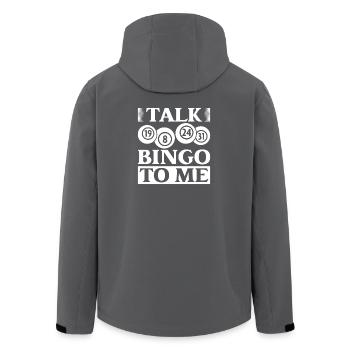 Bingo Player Talk Bingo To Me Bingo - Recycelte Männer Softshell-Jacke von Stanley/Stella - Schwarz - Hinten - AI Model Male 185 light (185cm)