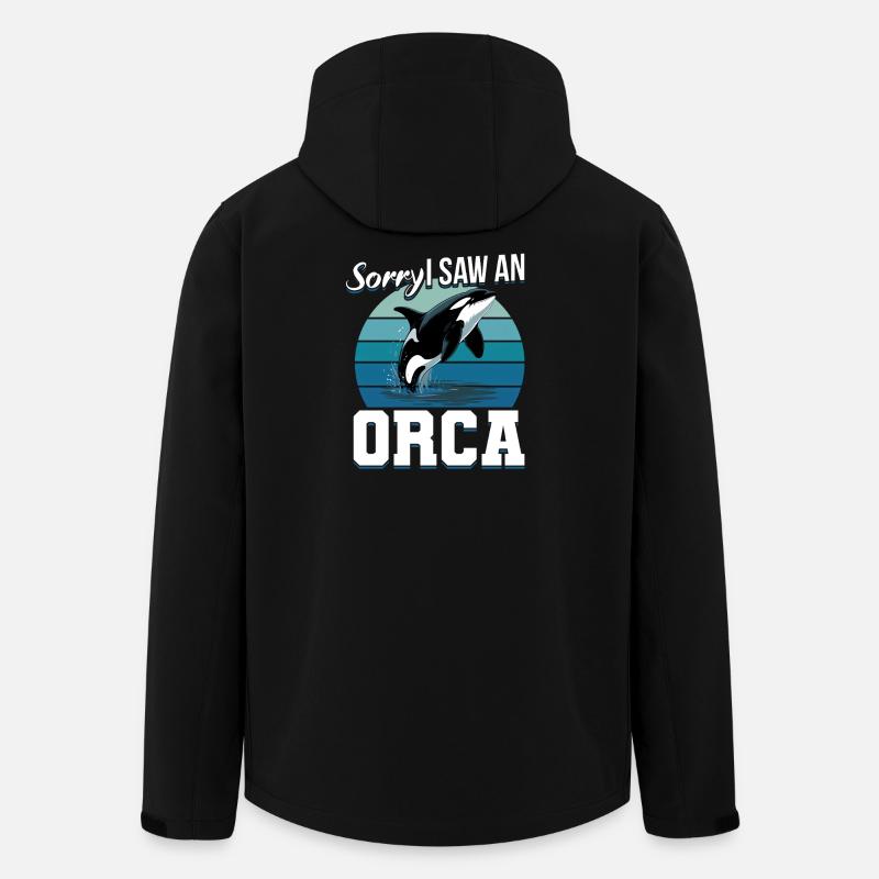 Funny Orca - Recycelte Männer Softshell-Jacke von Stanley/Stella - Schwarz
