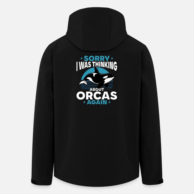 Funny Orca - Recycelte Männer Softshell-Jacke von Stanley/Stella - Schwarz