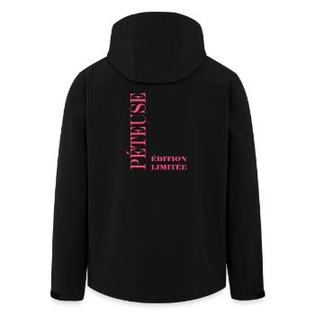 Furzen - Recycelte Männer Softshell-Jacke von Stanley/Stella - Schwarz - Hinten - AI Model Male 185 light (185cm)