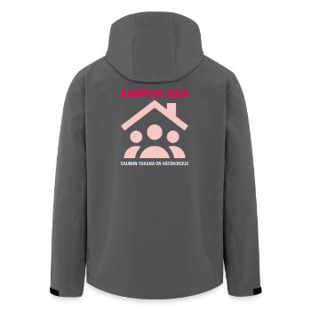 LA CHOSE EFFRAYANTE DERRIÈRE LE SAUNA - Veste softshell homme en polyester recyclé Stanley/Stella - noir - Dos - AI Model Male 185 light (185cm)