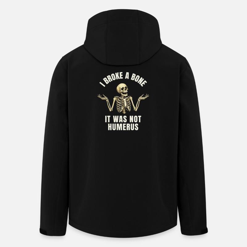 Lustiger Knochenbruch Humor – Ich habe mir einen Knochen gebrochen - Recycelte Männer Softshell-Jacke von Stanley/Stella - Schwarz