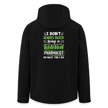 Genießen Sie Es, Ein Apotheker Im Ruhestand Zu - Recycelte Männer Softshell-Jacke von Stanley/Stella - Schwarz - Hinten - AI Model Male 185 light (185cm)