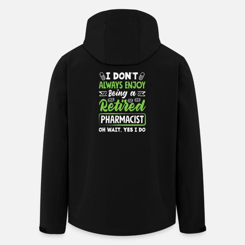 Enjoy being a retired pharmacist - Men’s Recycled Softshell Jacket by Stanley/Stella - black