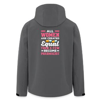 Alle Frauen Gleichberechtigte Apothekerin - Recycelte Männer Softshell-Jacke von Stanley/Stella - Schwarz - Hinten - AI Model Male 185 light (185cm)