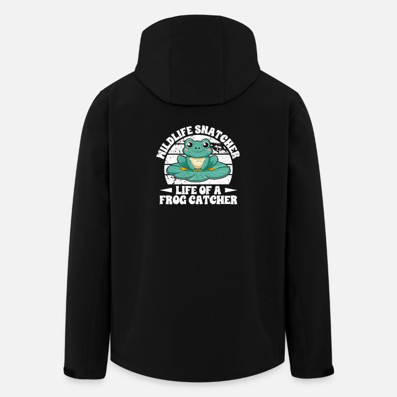 Frog Catcher Mildlife Snatcher Frog - Recycelte Männer Softshell-Jacke von Stanley/Stella - Schwarz