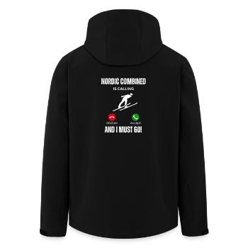 Appel combiné nordique - Veste softshell homme en polyester recyclé Stanley/Stella - noir - Dos - AI Model Male 185 light (185cm)
