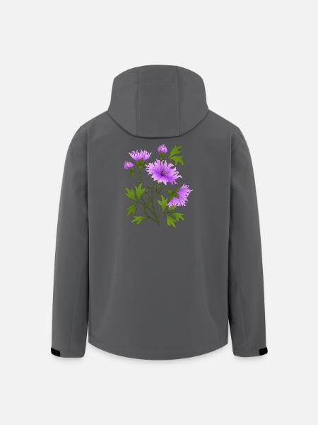 Fleur - Veste softshell homme en polyester recyclé Stanley/Stella - noir