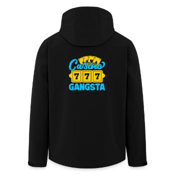 Casino de fans de jeux d’argent Casino Gangsta Casino - Veste softshell homme en polyester recyclé Stanley/Stella - noir - Dos - AI Model Male 185 light (185cm)