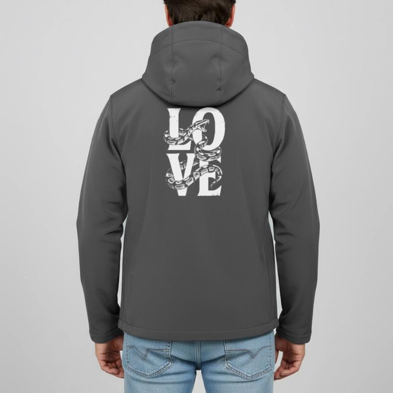 Königspython Schlangen LOVE Terrarium Python Recycelte Männer Softshell-Jacke Discoverer von Stanley/Stella