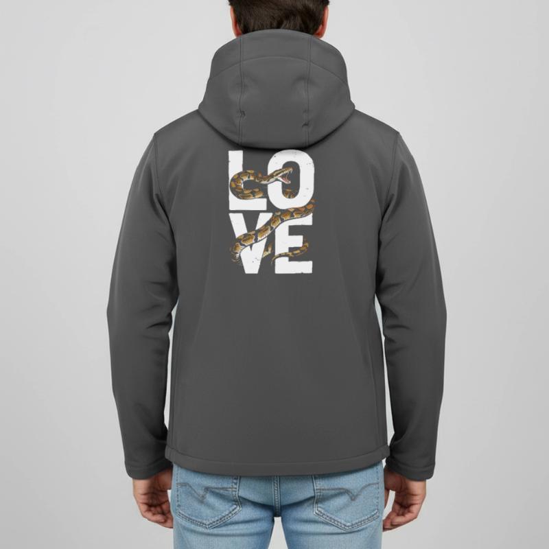 Königspython Schlangen LOVE Terrarium Python Recycelte Männer Softshell-Jacke Discoverer von Stanley/Stella