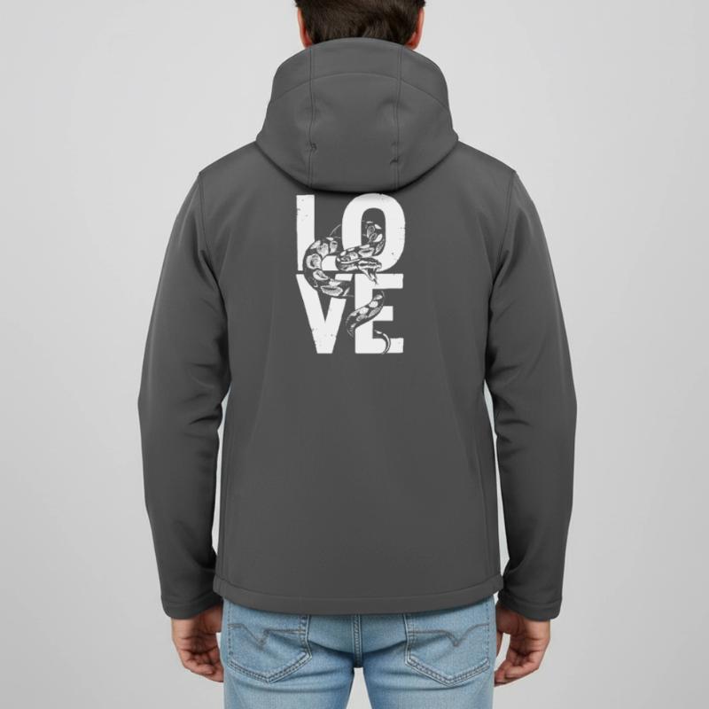 Königspython Schlangen LOVE Terrarium Python Recycelte Männer Softshell-Jacke Discoverer von Stanley/Stella