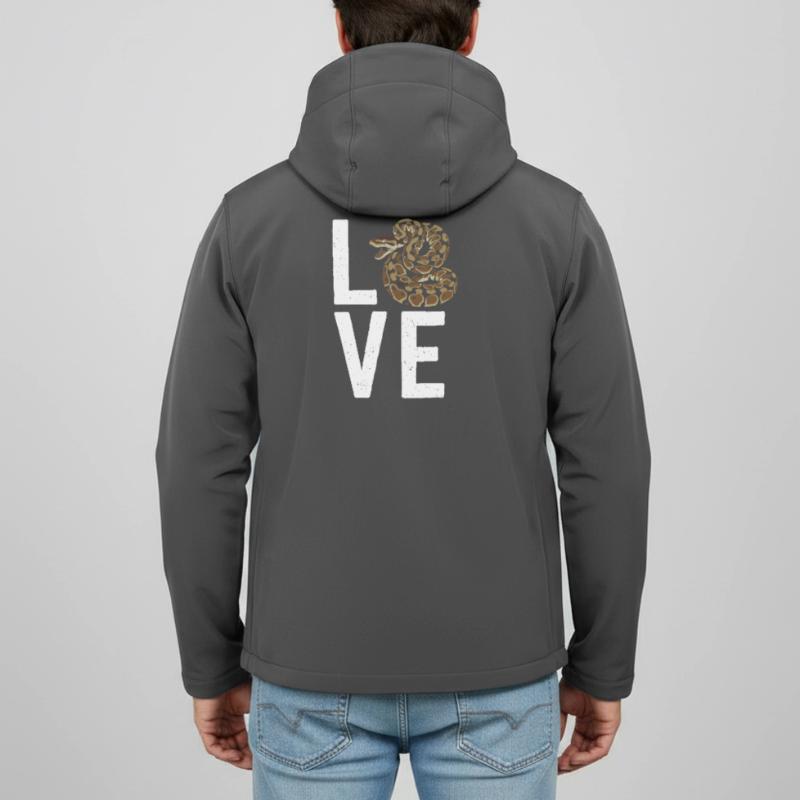 Königspython Schlangen LOVE Terrarium Python Recycelte Männer Softshell-Jacke Discoverer von Stanley/Stella
