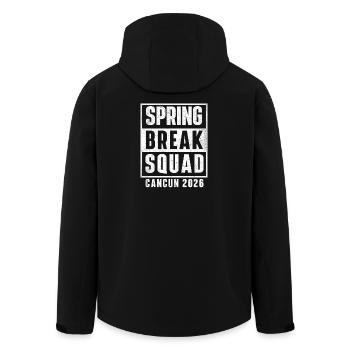 Spring Break Squad Cancun 2026 Girls Trip Cruise - Recycelte Männer Softshell-Jacke von Stanley/Stella - Schwarz - Hinten - AI Model Male 185 light (185cm)