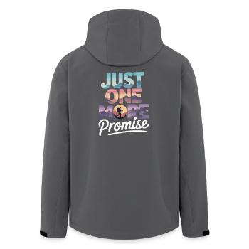 Just One More Promise - Wandern Retro - Recycelte Männer Softshell-Jacke von Stanley/Stella - Schwarz - Hinten - AI Model Male 185 light (185cm)