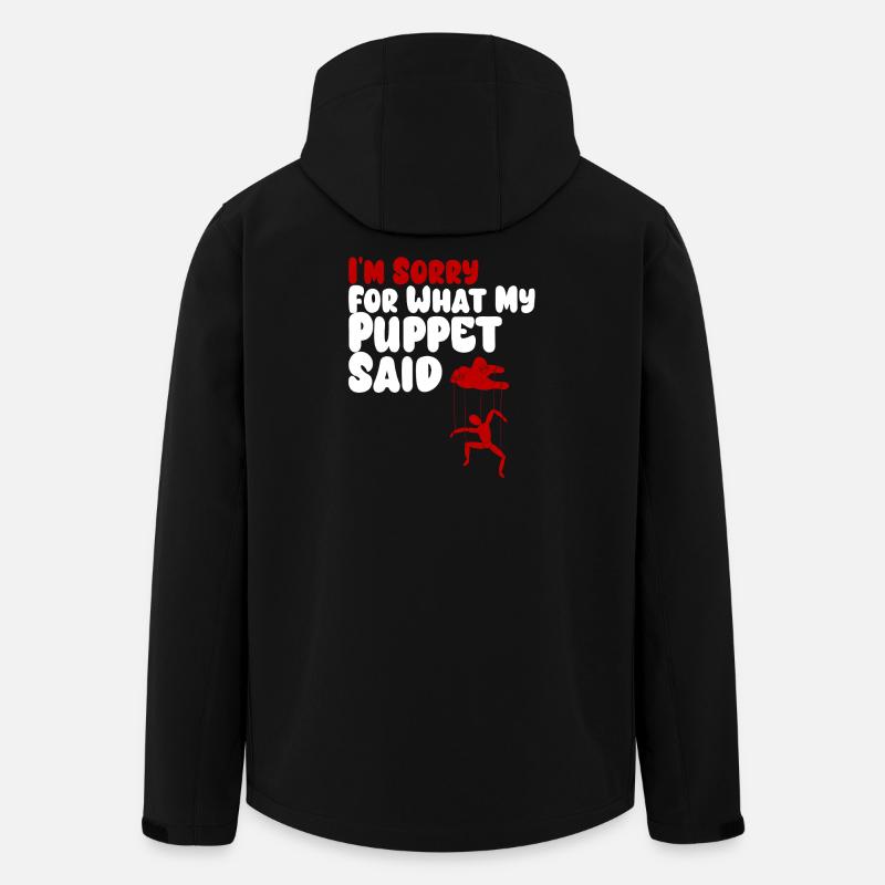 Puppet Confession on Strings - Men’s Recycled Softshell Jacket by Stanley/Stella - black
