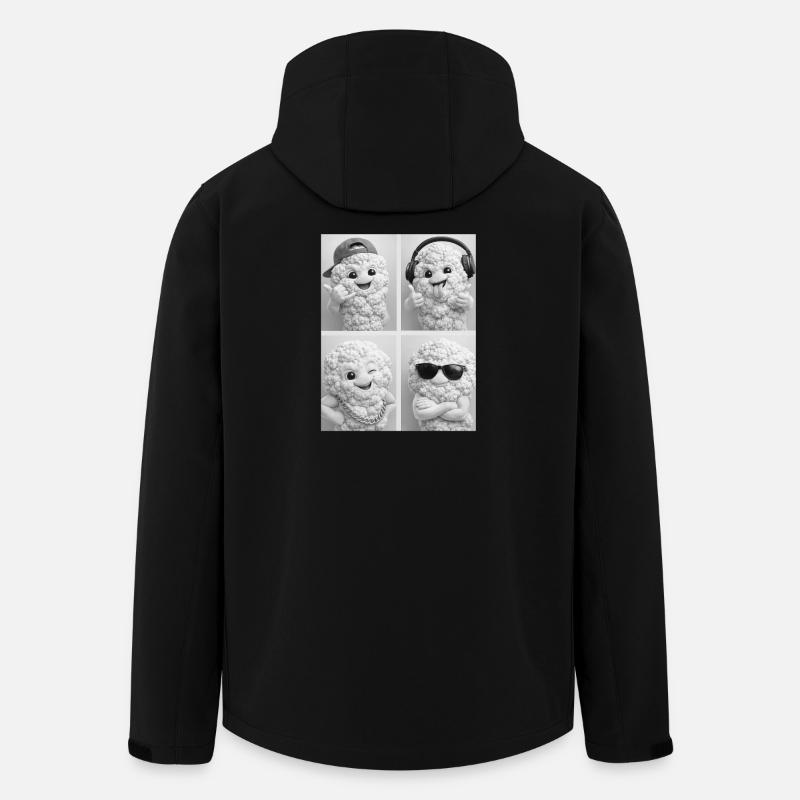 chou-fleur - Veste softshell homme en polyester recyclé Stanley/Stella - noir