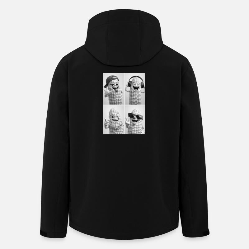 Corn - Recycelte Männer Softshell-Jacke von Stanley/Stella - Schwarz
