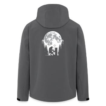 Bigfoot, pianiste - Veste softshell homme en polyester recyclé Stanley/Stella - noir - Dos - AI Model Male 185 light (185cm)