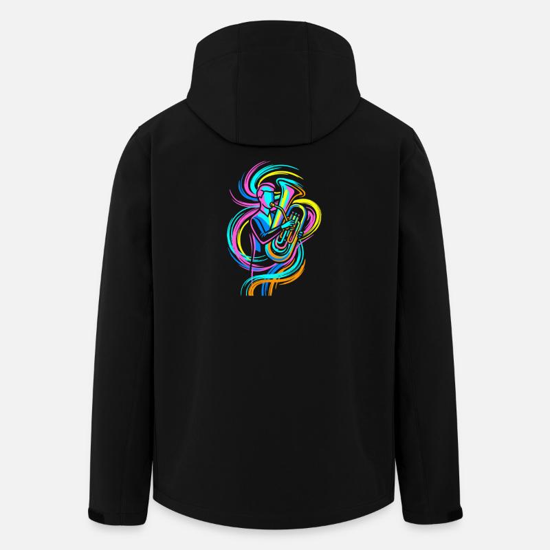 Tuba player - Men’s Recycled Softshell Jacket by Stanley/Stella - black