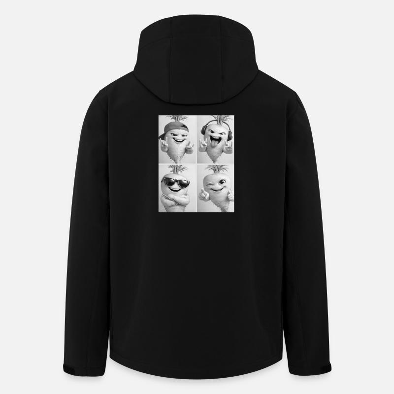 Turnip - Men’s Recycled Softshell Jacket by Stanley/Stella - black