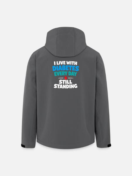 Blutzucker-insulin-unterstützung Typ Eins Stolz - Recycelte Männer Softshell-Jacke von Stanley/Stella - Schwarz